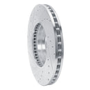 R1 08-14 Cadillac CTS Front Right Drilled & Slotted Silver Brake Rotor