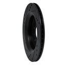 R1 03-11 Cadillac BLS (Mexico) Rear Right Drilled & Slotted Black Brake Rotor