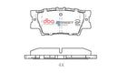DBA 13-18 Lexus ES300h Rear SSEV Street Series Brake Pads