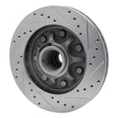 R1 97-04 Ford F-250 2WD (Excl Super Duty) Front Left Drilled & Slotted Silver Brake Rotor