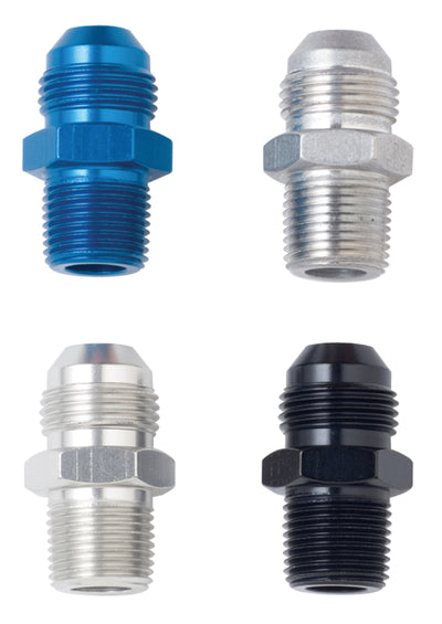 Fragola -6AN x 1/4 NPT Straight Adapter - Black