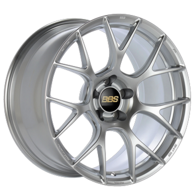 BBS RE-V718x9.5 5x114.3 ET22 Diamond Silver Wheel -82mm PFS/Clip Required