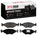 DFC 87-93 Volkswagen Fox Front 5000 Advanced Semi Metallic Brake Pads