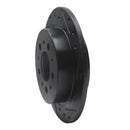 R1 95-97 Volvo 960 Rear Right Drilled & Slotted Black Brake Rotor