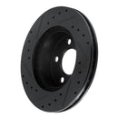 R1 95-02 Ford Ranger (USA/Canada) Front Right Drilled & Slotted Black Brake Rotor