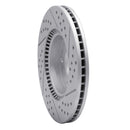 R1 03-13 Hyundai Tucson Front Left Drilled & Slotted Geo-Carbon Rotor