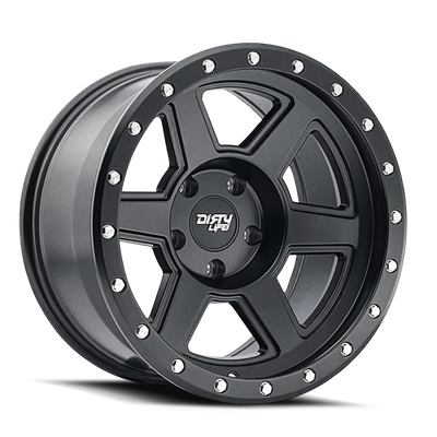Dirty Life Compound 9315 18x9 / 6x139.7 BP / -12mm Offset / 106mm Hub Matte Black Wheel