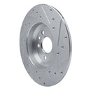 R1 20-22 Jaguar E-Pace Front & Rear Drilled & Slotted Silver Brake Rotor Set
