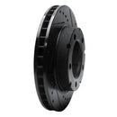 R1 80-93 Dodge W100 Front Right Drilled & Slotted Black Brake Rotor