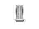 aFe POWER Universal Clamp-On Air Filter w/ D2 Dura-Dry Media - 4in F x 6in B x 4-3/4in T x 9in H