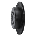 R1 92-00 Lexus GS300 Rear Right Drilled & Slotted Black Brake Rotor