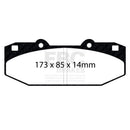 EBC Stoptech 63.309.1303.1 Caliper Bluestuff Brake Pads