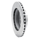 R1 87-90 Dodge DAKOTA 4WD Front Left Drilled & Slotted Silver Brake Rotor