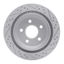 R1 98-02 Chevrolet Camaro Rear Right Drilled & Slotted Geo-Carbon Rotor