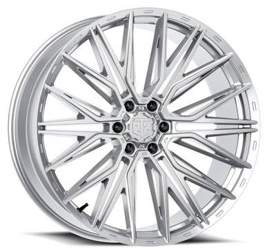 MTX Gangstar Silver Machined 20x10in / 6x139.7 BP / -18mm Offset / 106.1mm Bore