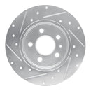 R1 00-09 Audi A4 Front & Rear Drilled & Slotted Silver Brake Rotor Set