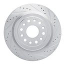 R1 19-25 Ram 1500 Front & Rear Drilled & Slotted Silver Brake Rotor Set