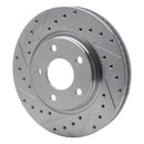 R1 04-09 Buick Terraza Front Drilled & Slotted Silver Brake Rotor Set