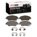 DFC 93-97 Honda Civic del Sol Front Drill/Slot Geoperf Rotors 5000 Advanced Brake Pads w/Hardware