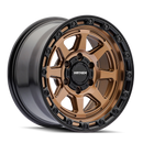 Mayhem 8306 Ridgeline 17x8.5 / 6x139.7 BP / -6mm Offset / 106.1mm Hub Satin Bronze/Black Lip Wheel