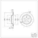 DFC 94-04 Ford Mustang Rear GeoSPEC Coated Rotor