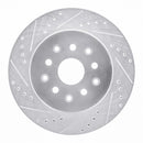 R1 93-98 Toyota Supra Front & Rear Drilled & Slotted Silver Brake Rotor Set