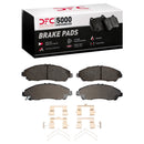 DFC 16-25 Honda Pilot Front & Rear Geospec Rotors with 5000 Advanced Brake Pads w/Hardware