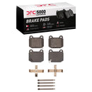 DFC 03-06 Mitsubishi Lancer Rear 5000 Advanced Low Metallic Brake Pads and Hardware Kit