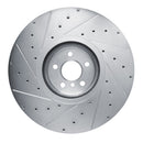 R1 17-25 BMW 840i Gran Coupe Front Drilled & Slotted Silver Brake Rotor Set