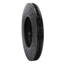 R1 08-12 Audi Q5 (Mexico) Front Right Drilled & Slotted Black Brake Rotor