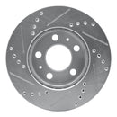 R1 76-93 Volvo 244 Front Drilled & Slotted Silver Brake Rotor Set
