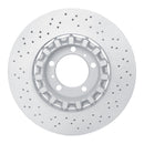 DFC 17-23 Porsche 718 Boxster Right Front Drilled Hi-Carbon Alloy Geomet Coated Rotor