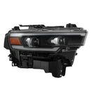 AlphaRex 25-26 Dodge Ram 1500 Luxx LED Proj Headlights -Black w/Activ Lit/ Seq Signal/Switchbk DRL