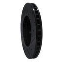 R1 15-23 Mercedes-Benz C300 Sedan Front Left Drilled & Slotted Black Brake Rotor