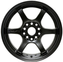 Gram Lights 57DR 15x8.0 +28 5x114.3 Semi Gloss Black Wheel