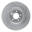 R1 04-10 BMW 535i Front & Rear Drilled & Slotted Silver Brake Rotor Set