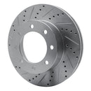 R1 12-25 Ford F-350 Super Duty Front Drill & Slot Silver Rotors
