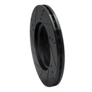 R1 09-19 Dodge Vision (Mexico) Front Right Drilled & Slotted Black Brake Rotor