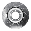 R1 99-23 Porsche 911 Right Rear Drilled & Slotted Silver Brake Rotor