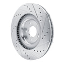 R1 19-22 Hyundai Veloster N Front Drilled & Slotted Silver Brake Rotor Set