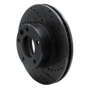 R1 08-18 Mercedes-Benz G500 (USA/Canada) Front Right Drilled & Slotted Black Brake Rotor