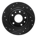 R1 19-25 Mazda 3 Sport Front & Rear Drilled & Slotted Black Brake Rotor Set