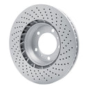 DFC 99-23 Porsche 718 Cayman Left Front Drilled Hi-Carbon Alloy Geomet Coated Rotor