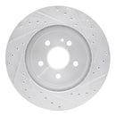 R1 98-05 Mercedes-Benz ML320 Front Left Drilled & Slotted Silver Brake Rotor
