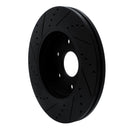 R1 19-25 Cadillac Escalade Front & Rear Drilled & Slotted Black Brake Rotor Set