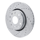 R1 18-24 Jeep Gladiator Front Drilled & Slotted Silver Brake Rotor Set