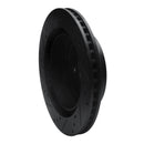 R1 04-06 Dodge Ram 1500 Pickup Rear Right Drilled & Slotted Black Brake Rotor