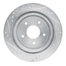 R1 98-05 Chevrolet S10 Front & Rear Drilled & Slotted Silver Brake Rotor Set