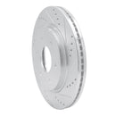 R1 05-07 Infiniti QX56 Front Right Drilled & Slotted Silver Brake Rotor