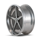 Ridler 605 18x9.5 / 5x120.65 BP / 0mm Offset / 83.82mm Hub Matte As-Cast Machined Wheel